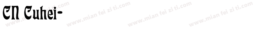 CN Cuhei字体转换